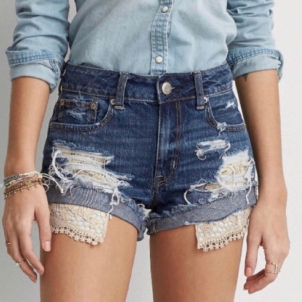 American Eagle Hi-Rise Festival Shorts